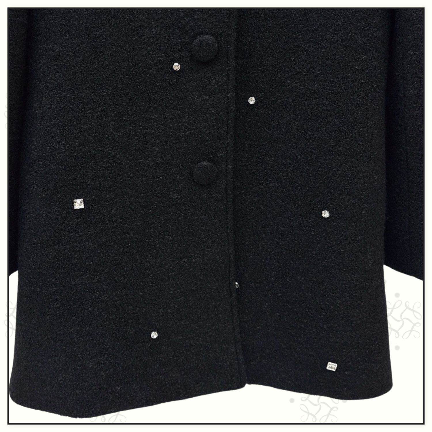 CRYSTAL EMBELLISHED COAT