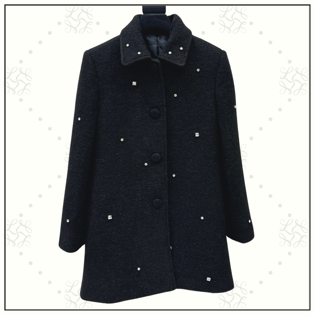 CRYSTAL EMBELLISHED COAT