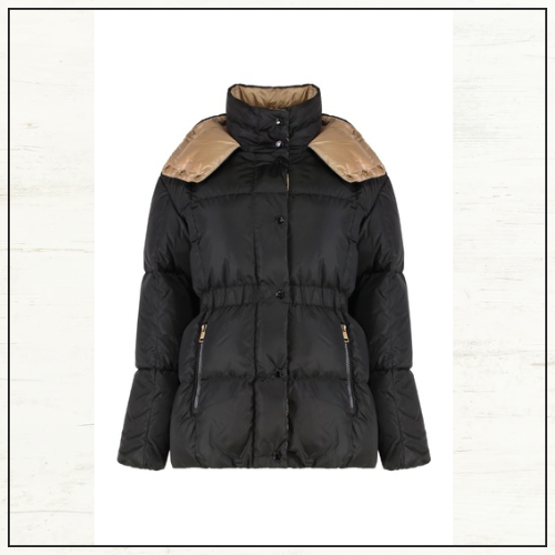 AGNEUX HOODED SHORT DOWN JACKET