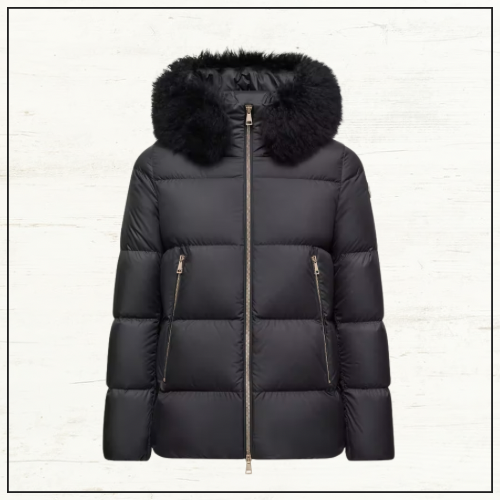 LAICHEFUR SHEARLING TRIMMED DOWN JACKET