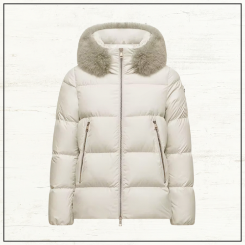 LAICHEFUR SHEARLING TRIMMED DOWN JACKET