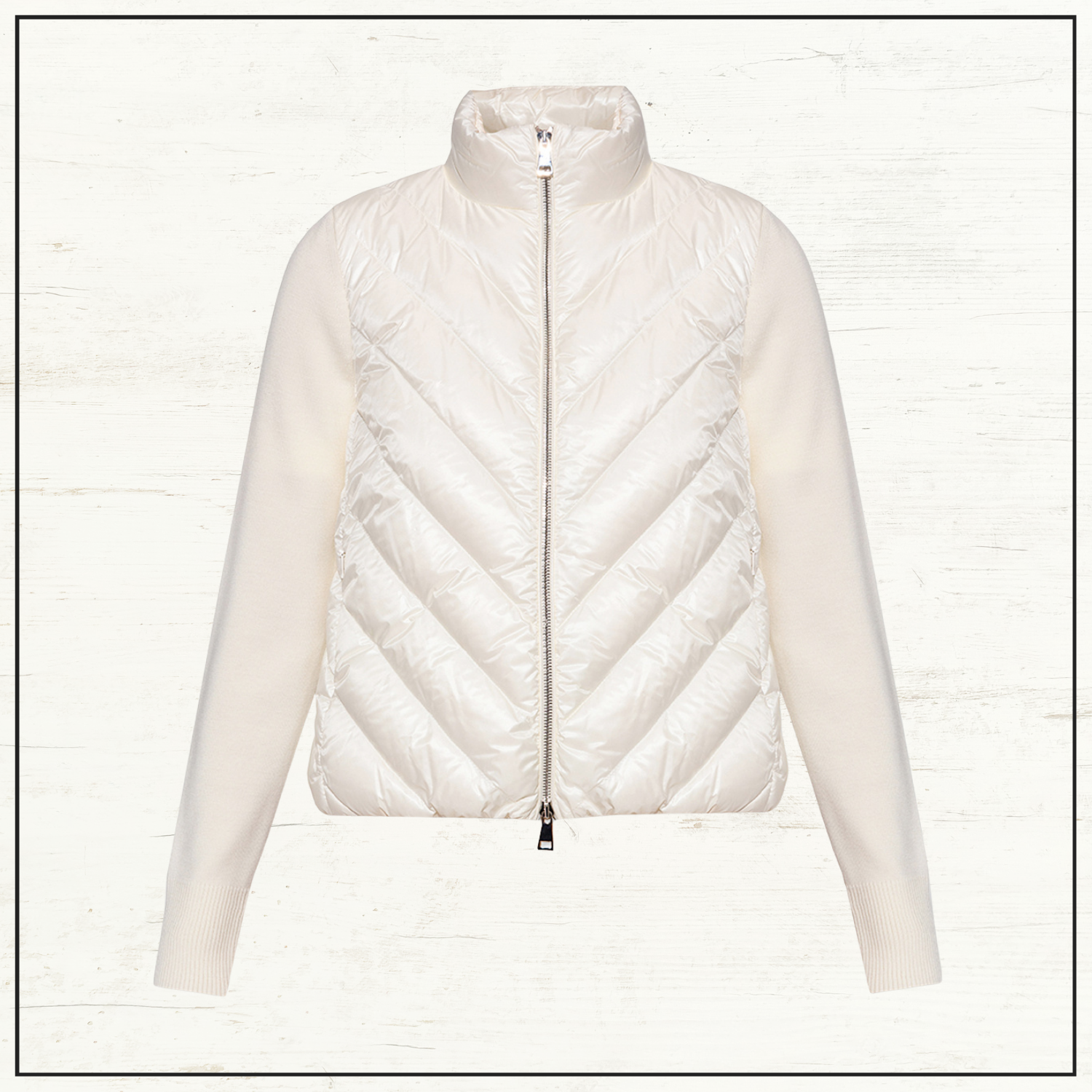 TRICOT CHEVRON QUILTED WOOL JACKET
