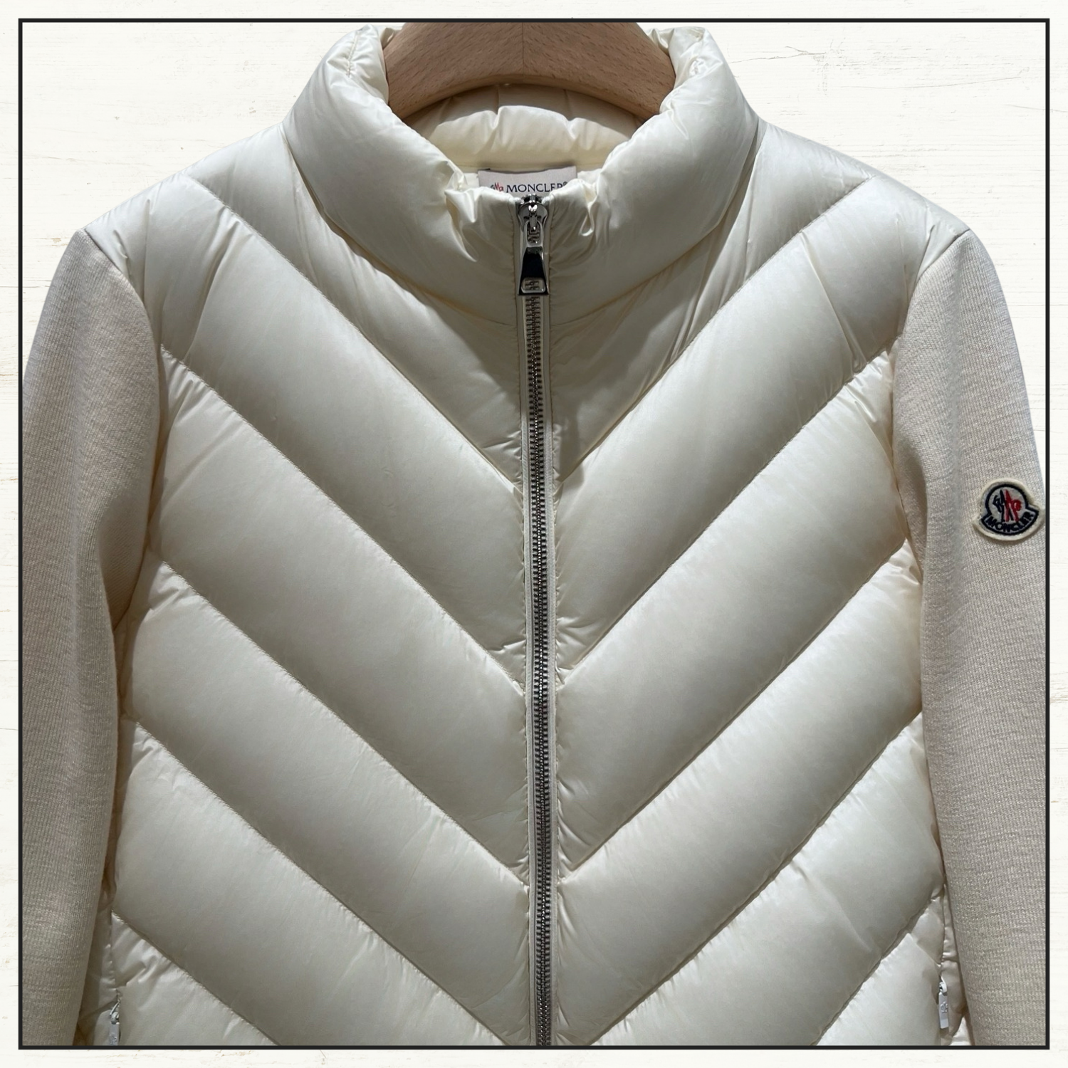 TRICOT CHEVRON QUILTED WOOL JACKET