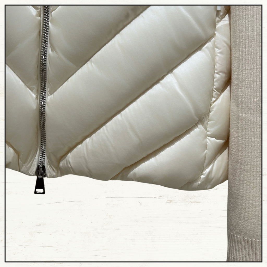 TRICOT CHEVRON QUILTED WOOL JACKET