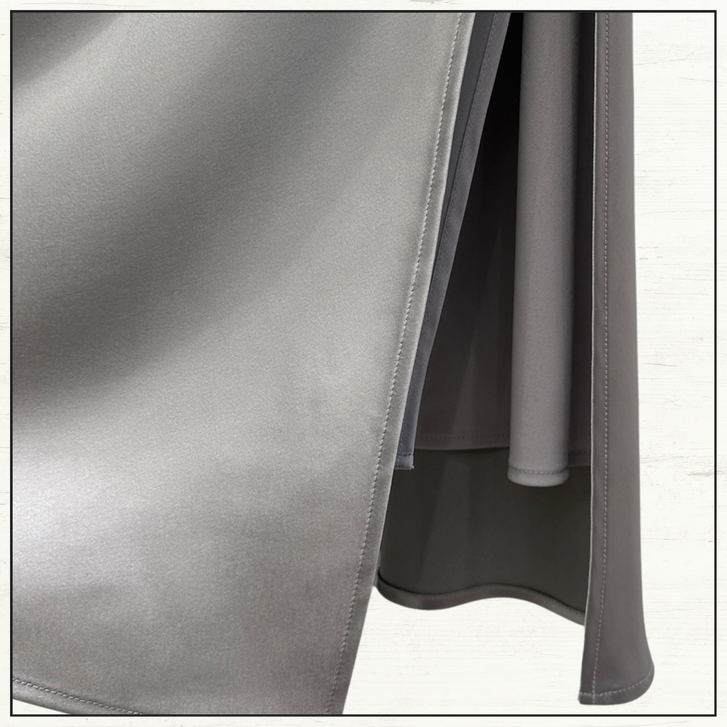 SATIN MIDI SKIRT