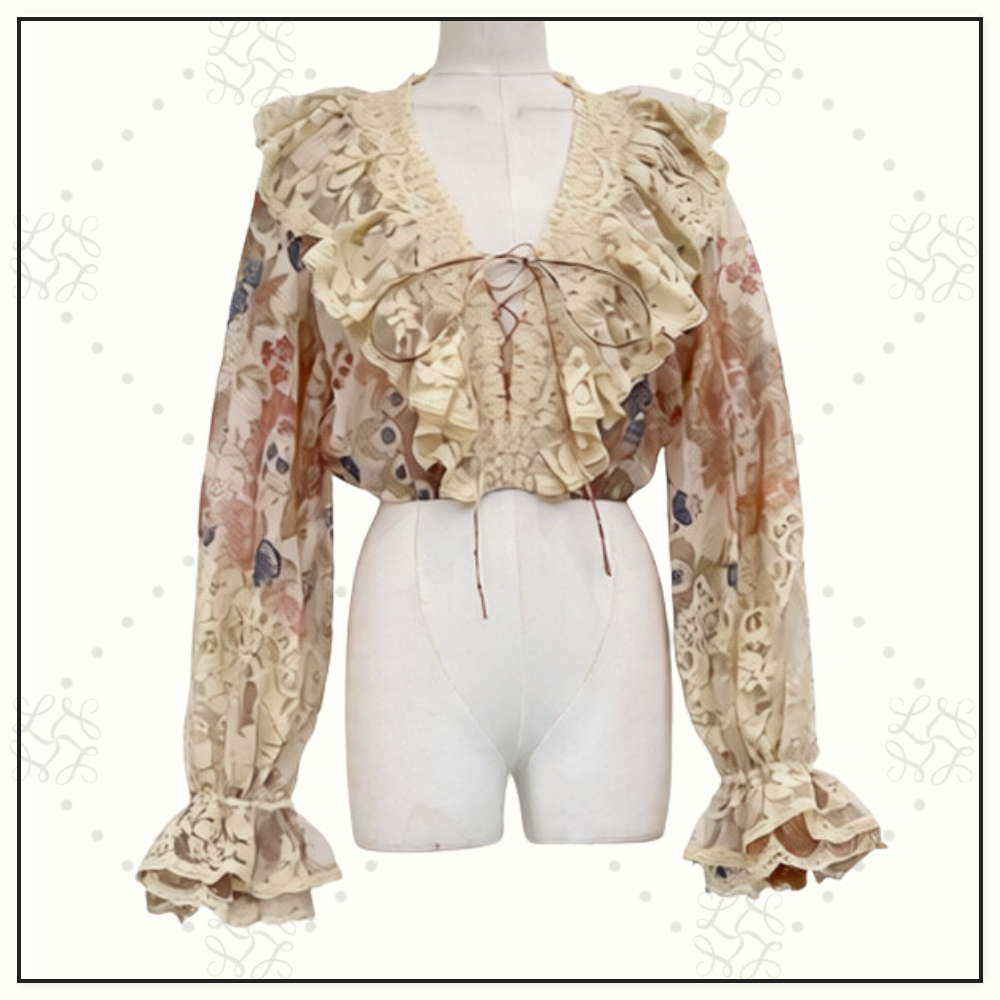 REBELLION LACE-UP BLOUSE & SKIRT