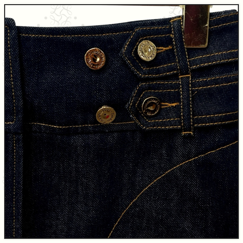 DENIM BILLOW SHIRT & CARGO MINI SKIRT