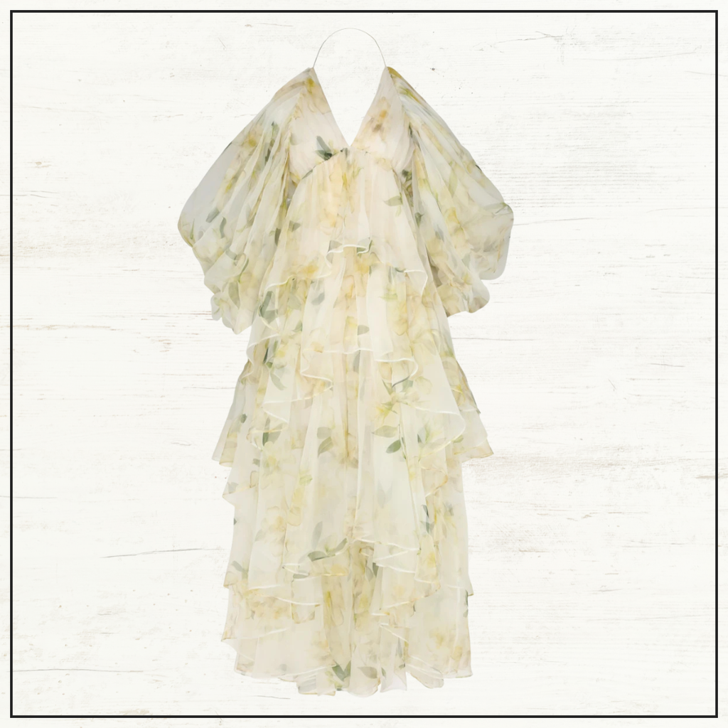 HARMONY SILK RUFFLE HALTER DRESS