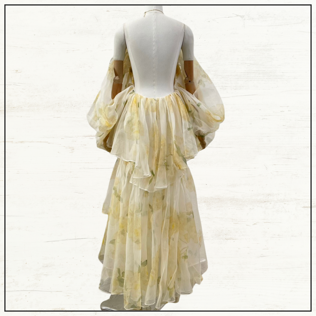 HARMONY SILK RUFFLE HALTER DRESS