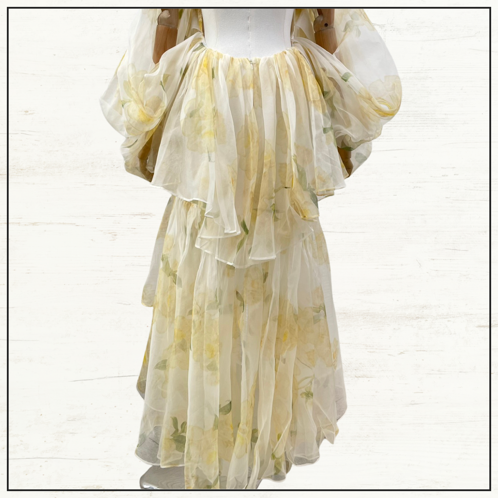 HARMONY SILK RUFFLE HALTER DRESS