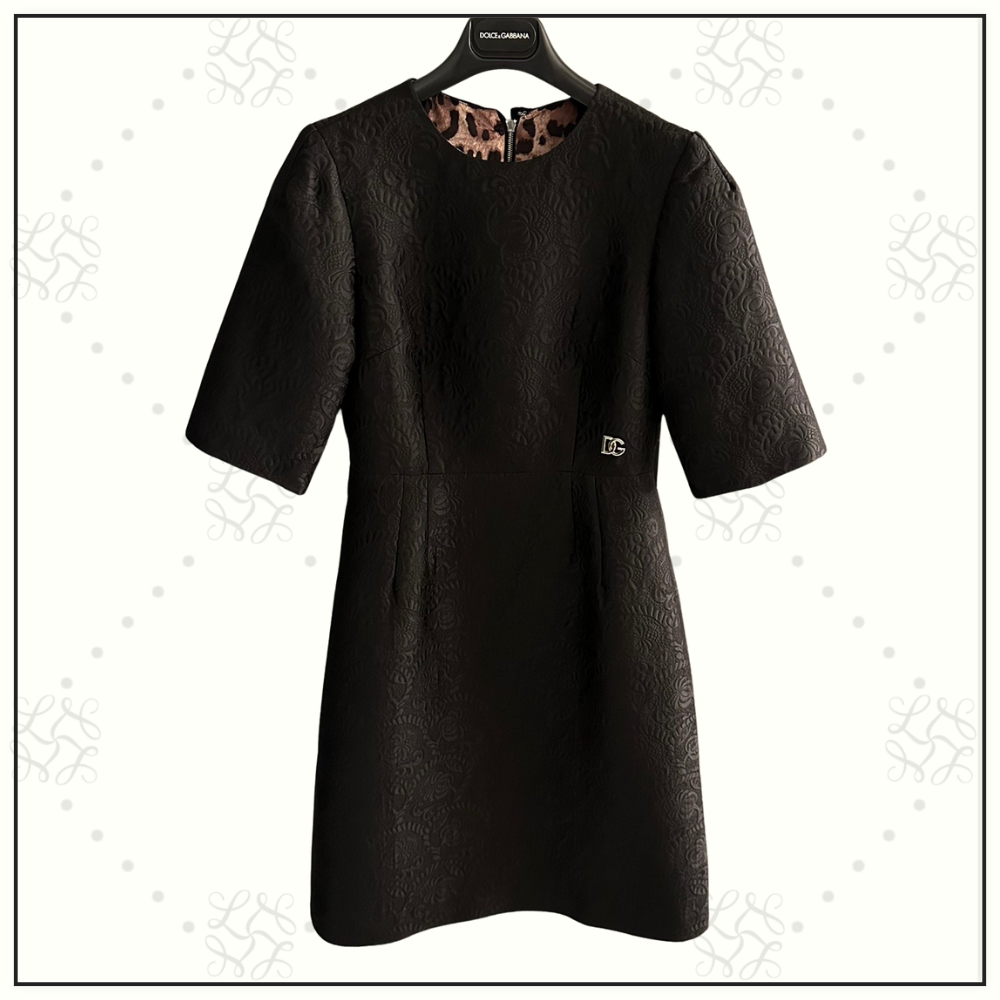 FLORAL JACQUARD DRESS