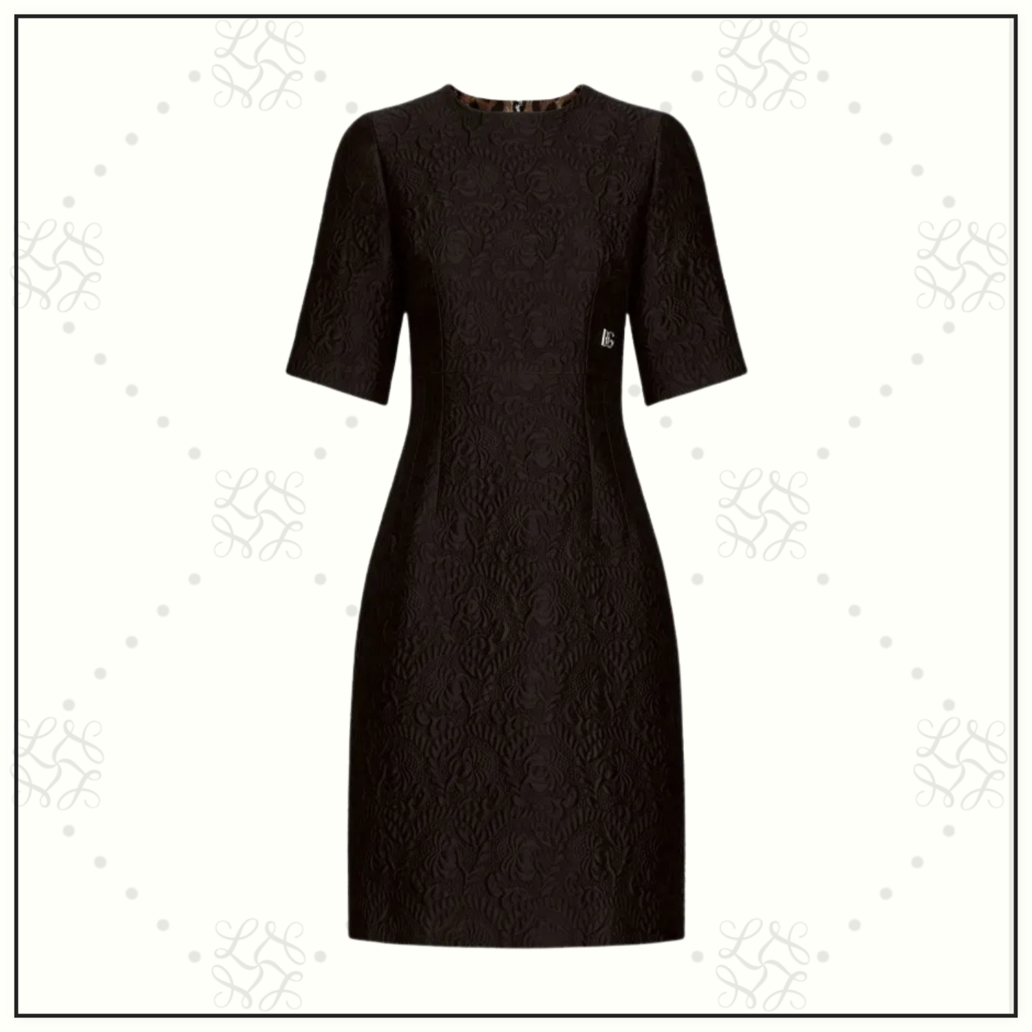 FLORAL JACQUARD DRESS