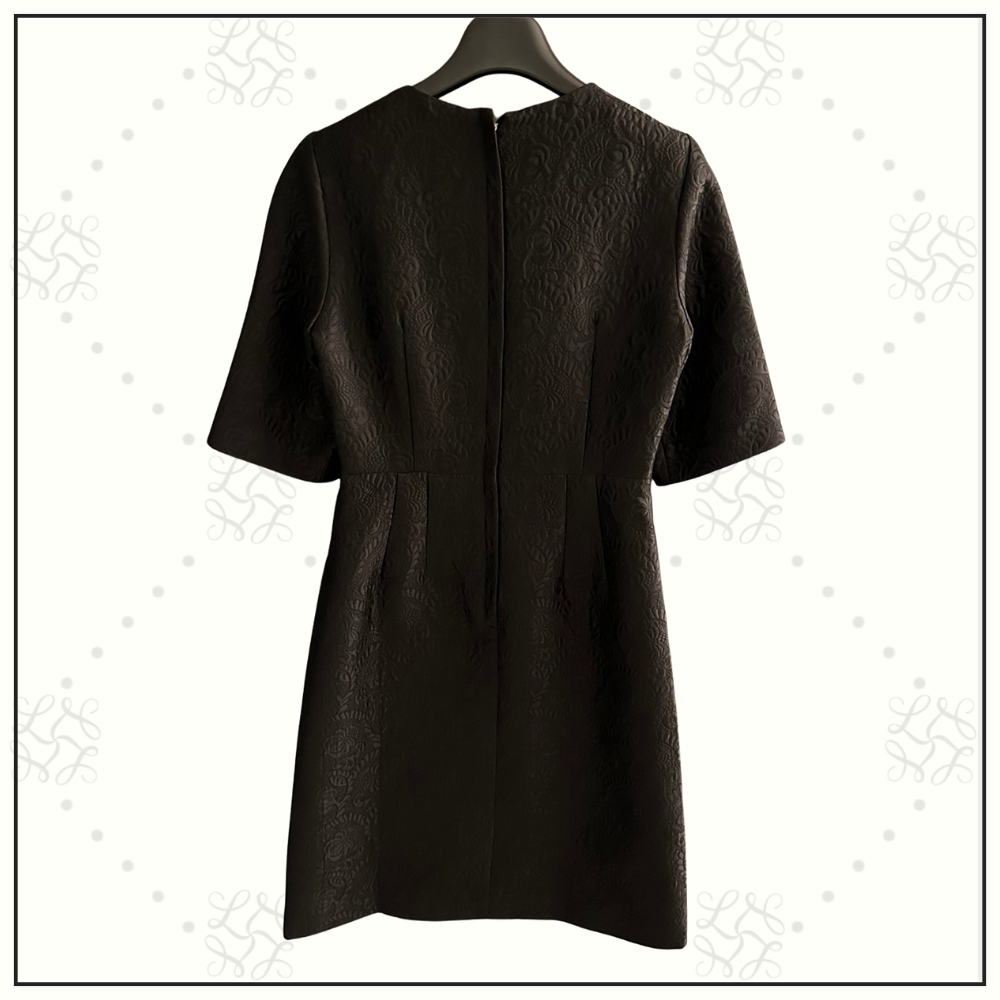 FLORAL JACQUARD DRESS