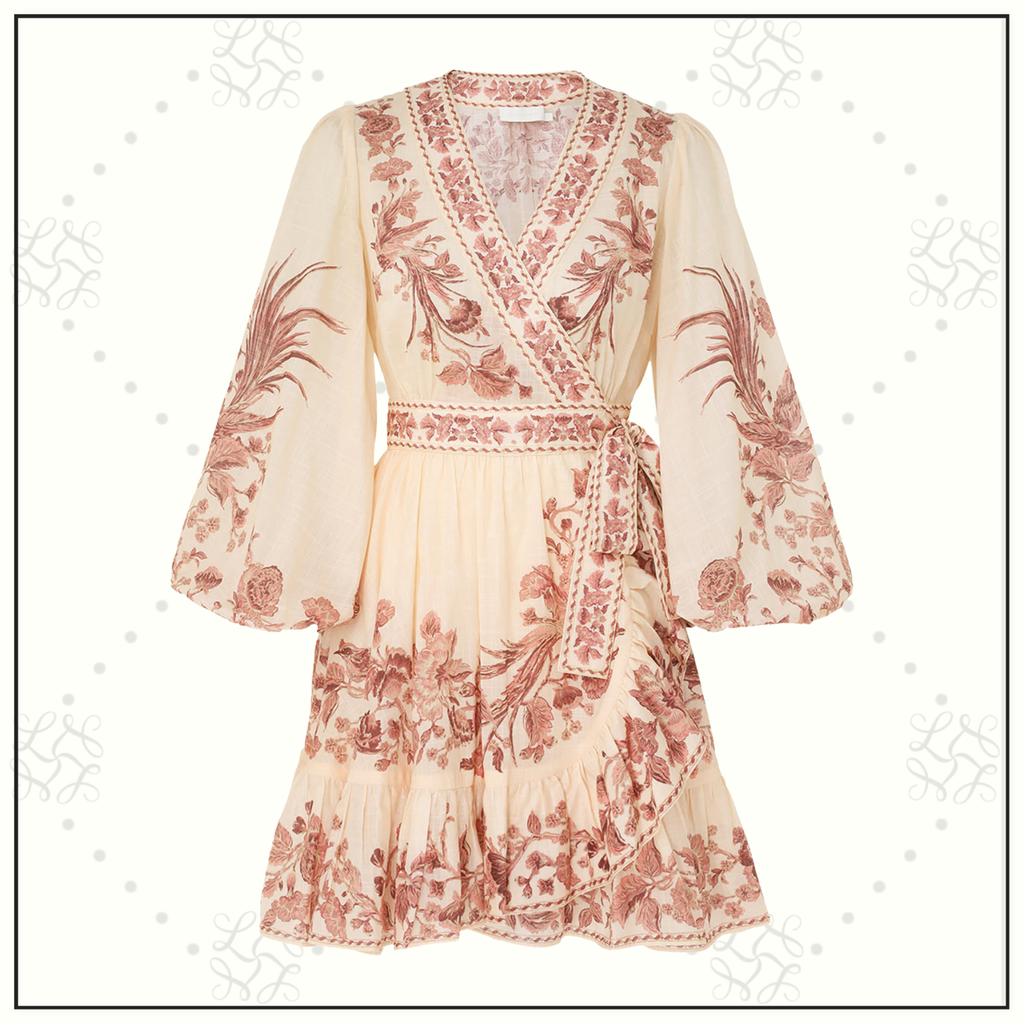 WAVERLY WRAP MINI DRESS