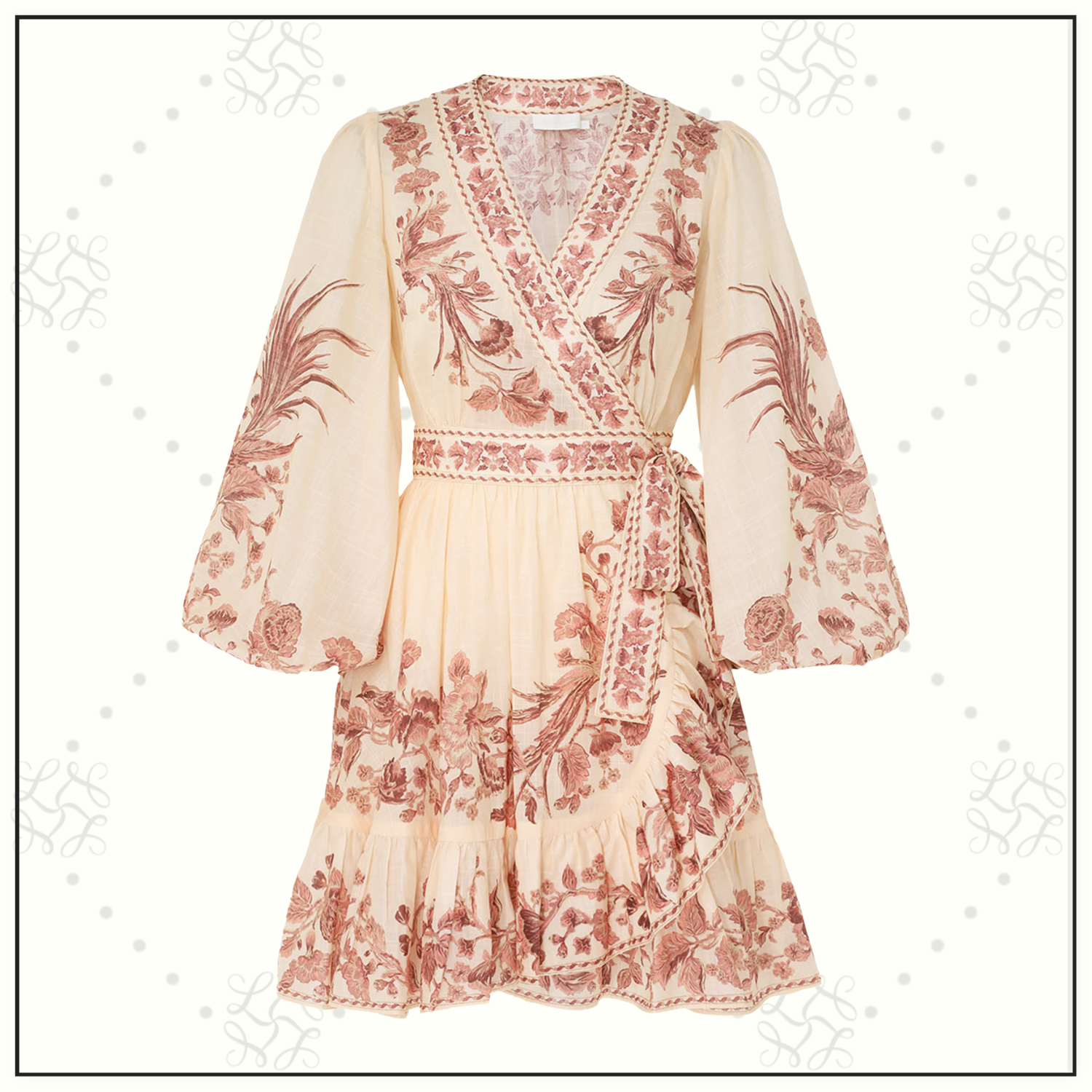 WAVERLY WRAP MINI DRESS