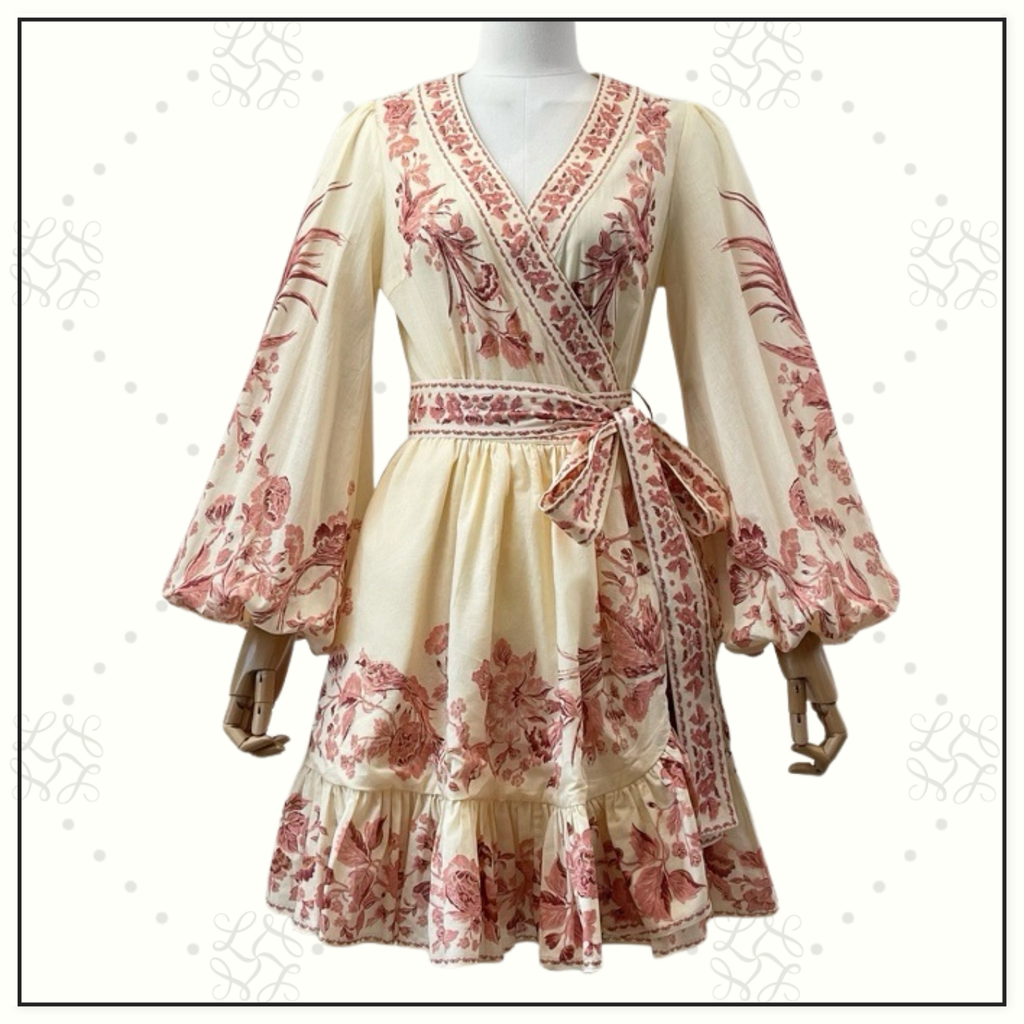 WAVERLY WRAP MINI DRESS