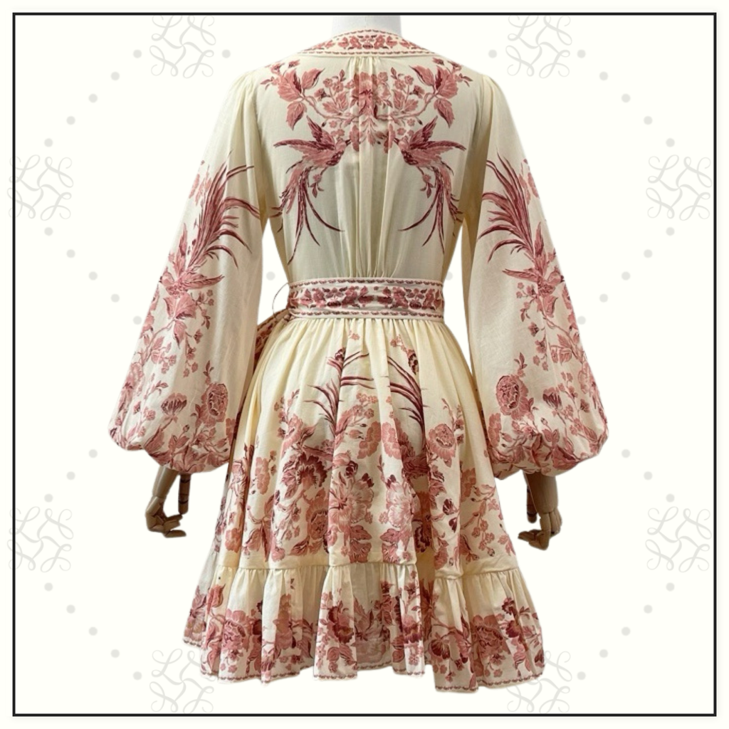 WAVERLY WRAP MINI DRESS