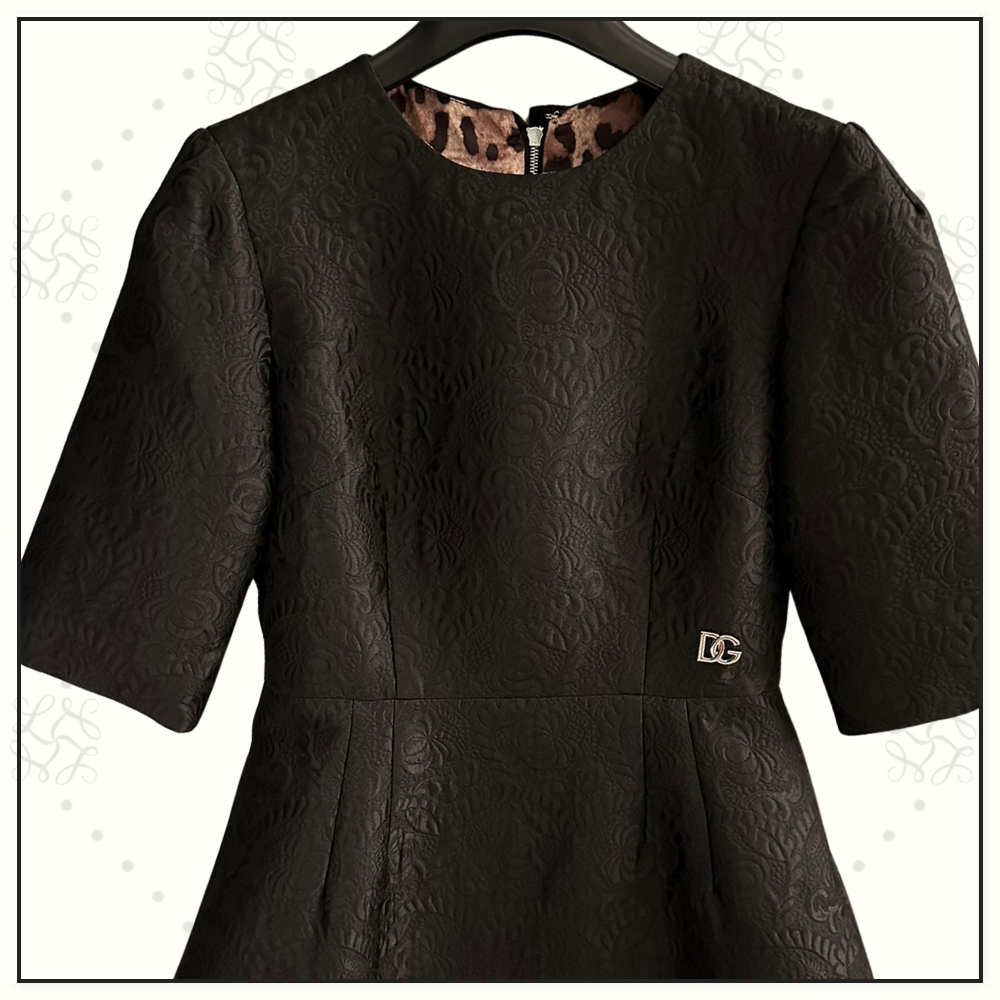 FLORAL JACQUARD DRESS