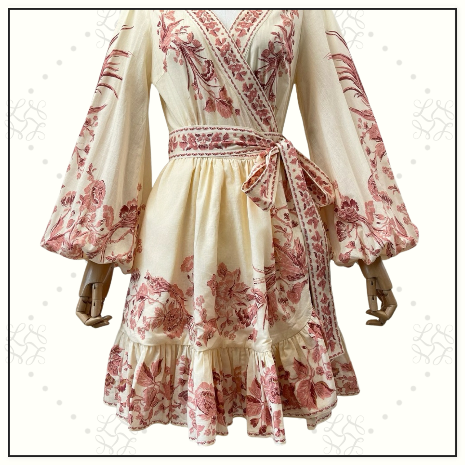 WAVERLY WRAP MINI DRESS