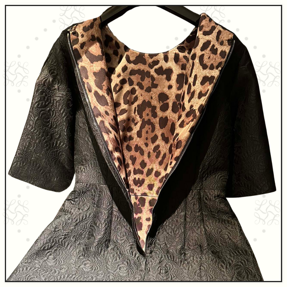 FLORAL JACQUARD DRESS