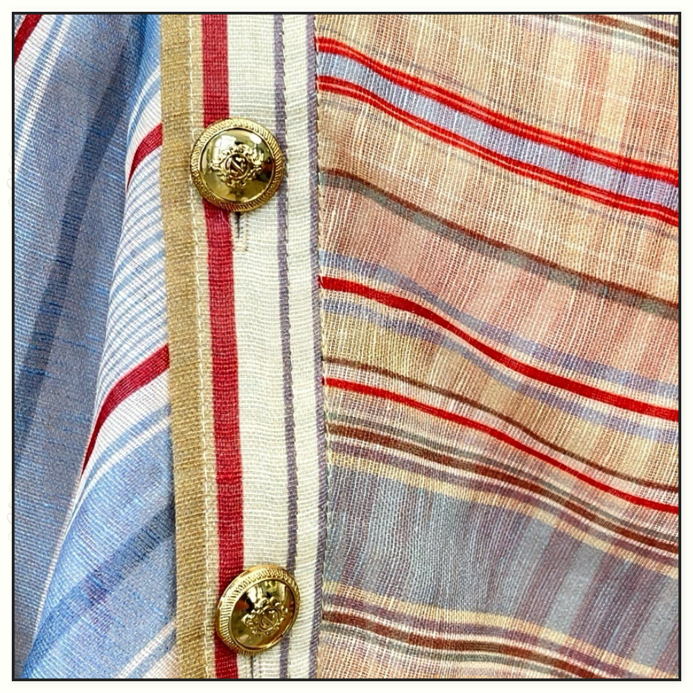 REBELLION STRIPED MINI DRESS