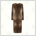 LEOPARD PRINT MIDI DRESS