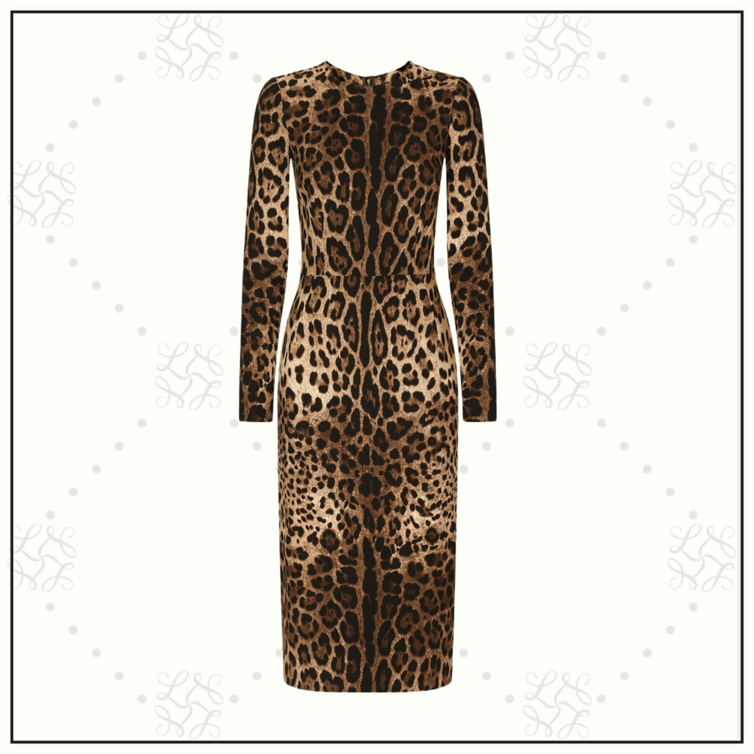 LEOPARD PRINT MIDI DRESS