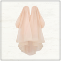 CRUSH OFF SHOULDER SILK TULLE MINI DRESS