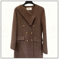 DOUBLE BREASTED WOOL COAT