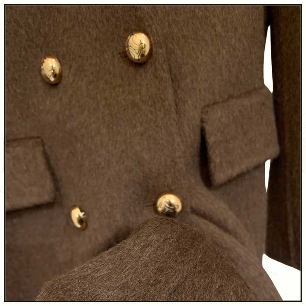 DOUBLE BREASTED WOOL COAT