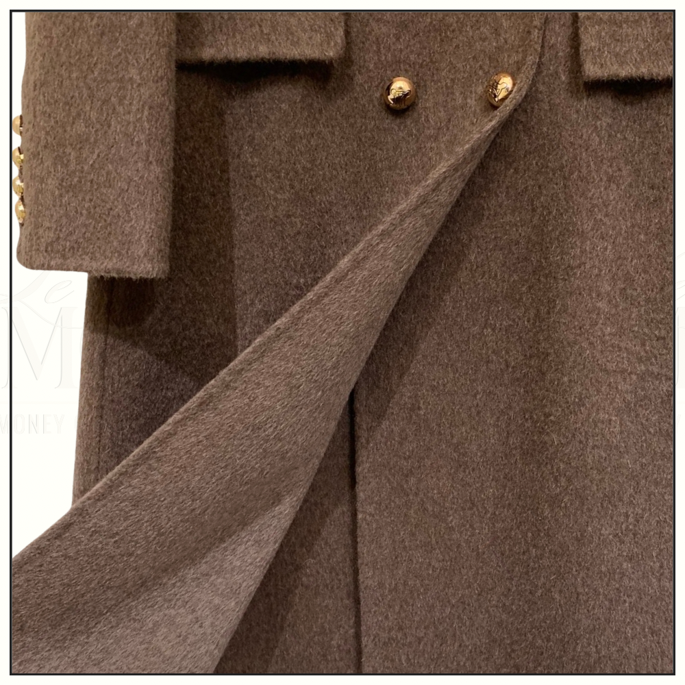 DOUBLE BREASTED WOOL COAT