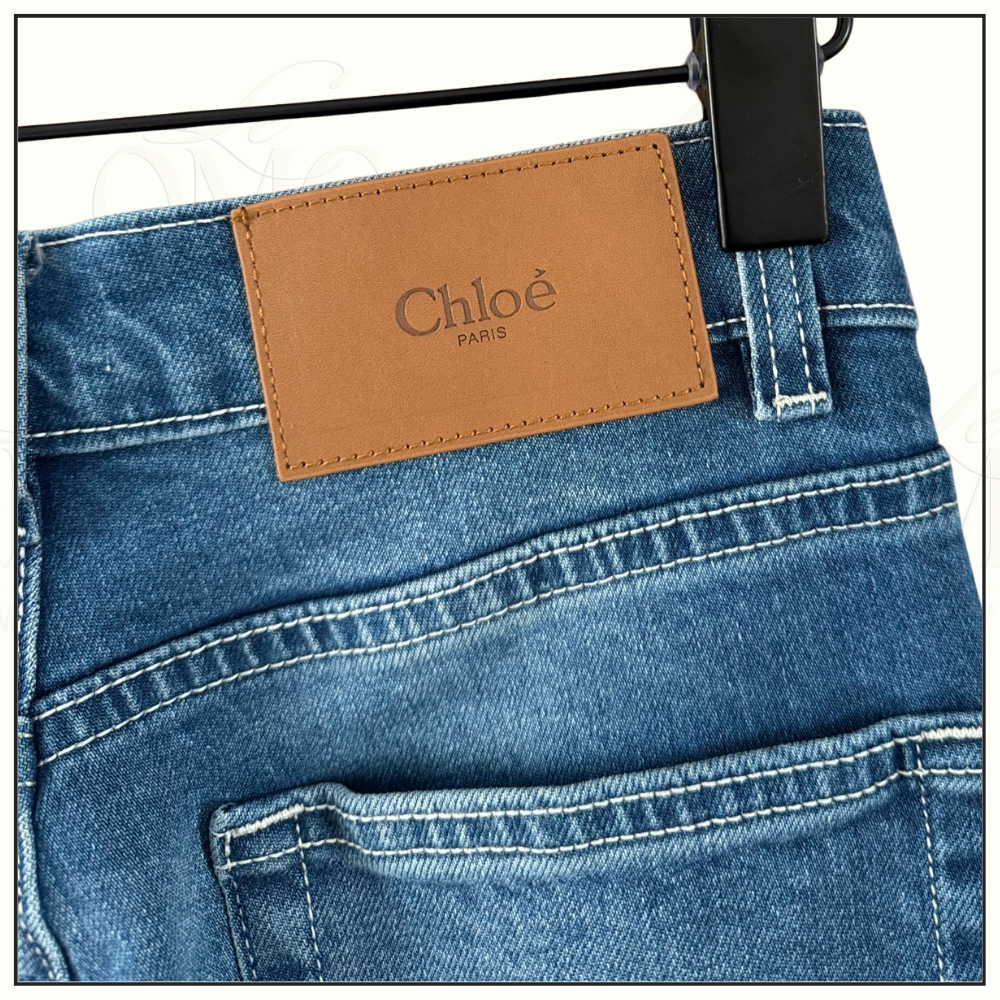 HIGH RISE FLARED LEG DENIM