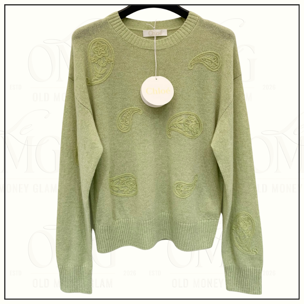 PAISLEY EMBROIDERED SWEATER