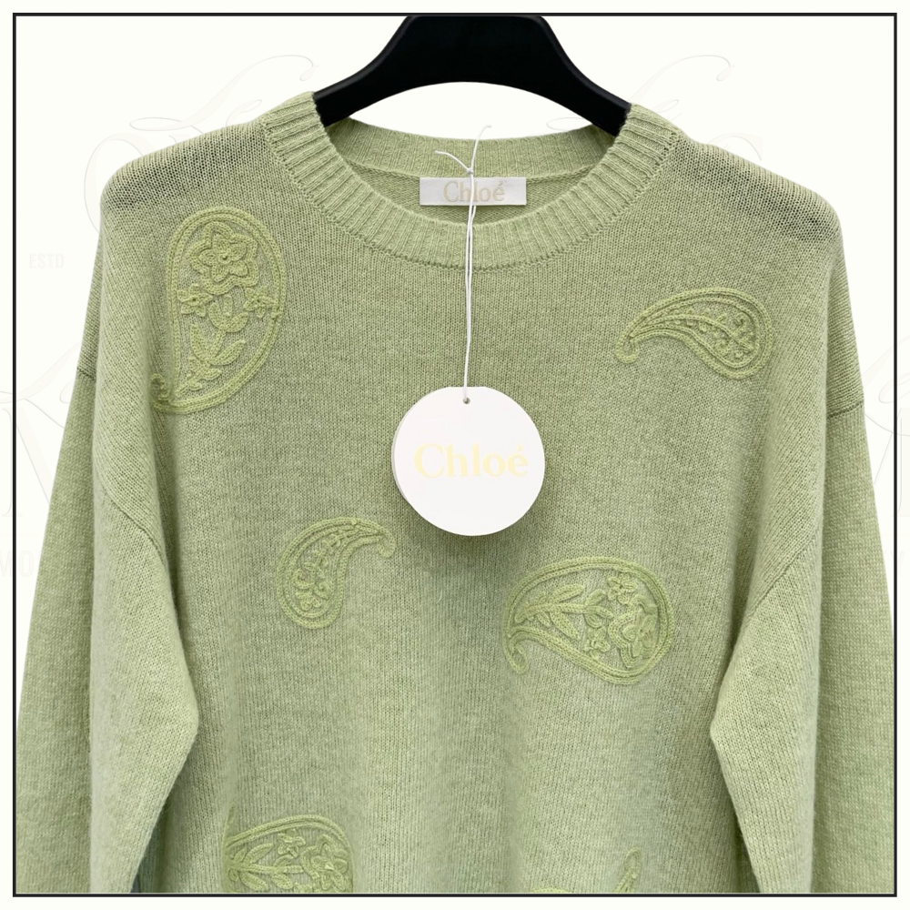 PAISLEY EMBROIDERED SWEATER