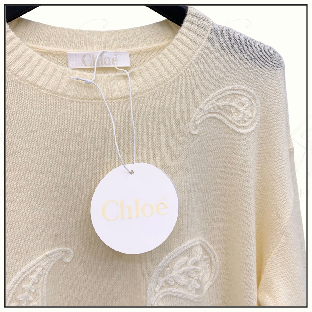 PAISLEY EMBROIDERED SWEATER