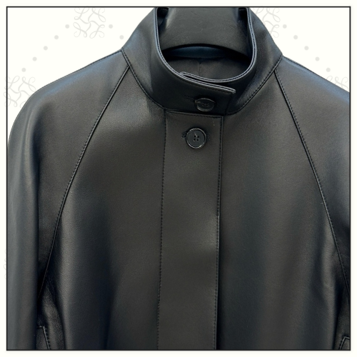 LAMBSKIN SHORT TRENCH