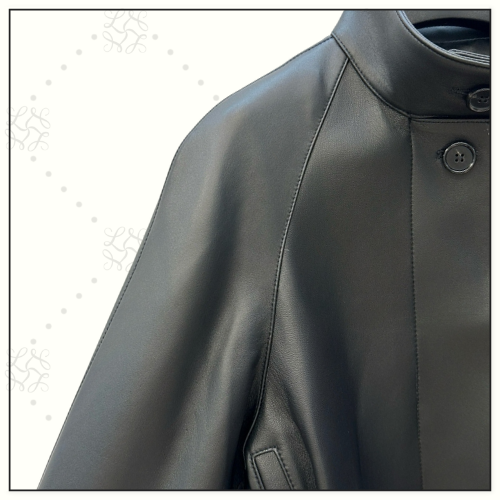 LAMBSKIN SHORT TRENCH