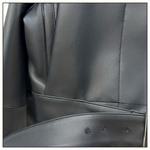 LAMBSKIN SHORT TRENCH