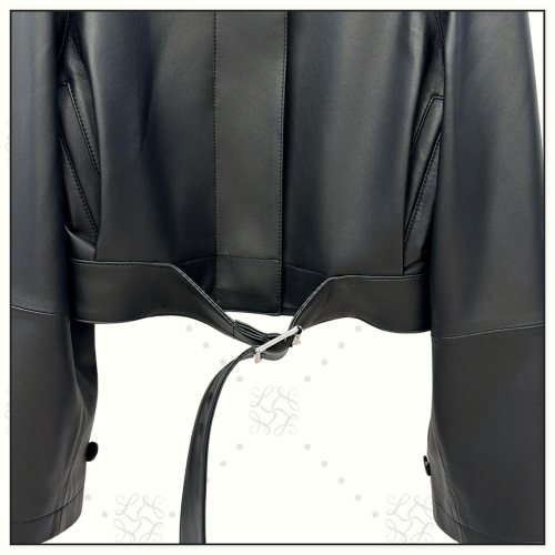 LAMBSKIN SHORT TRENCH