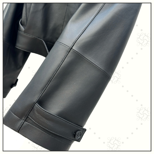 LAMBSKIN SHORT TRENCH