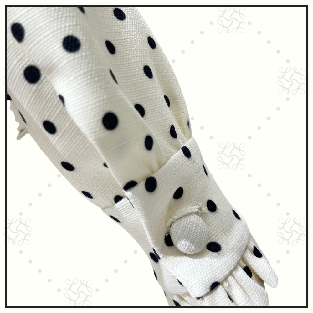 POLKA DOT FRILL WOVEN JACKET & SKIRT