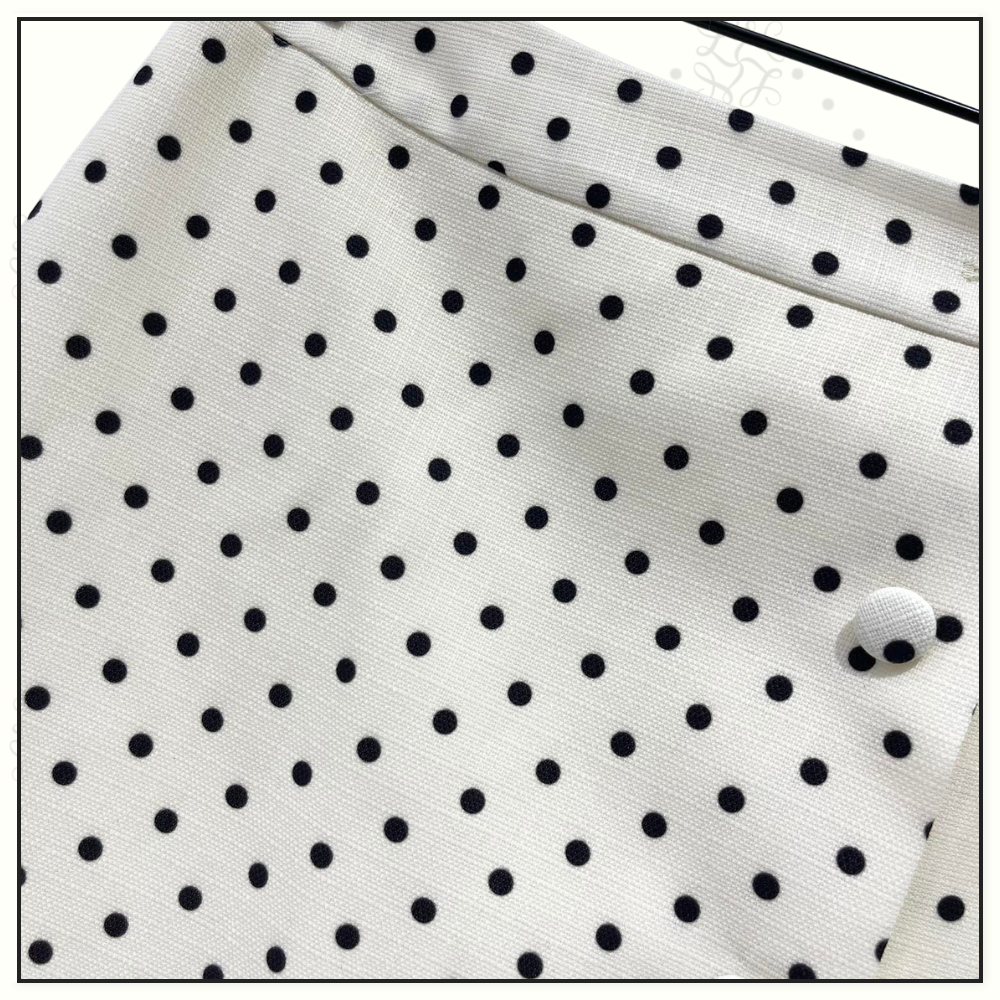 POLKA DOT FRILL WOVEN JACKET & SKIRT