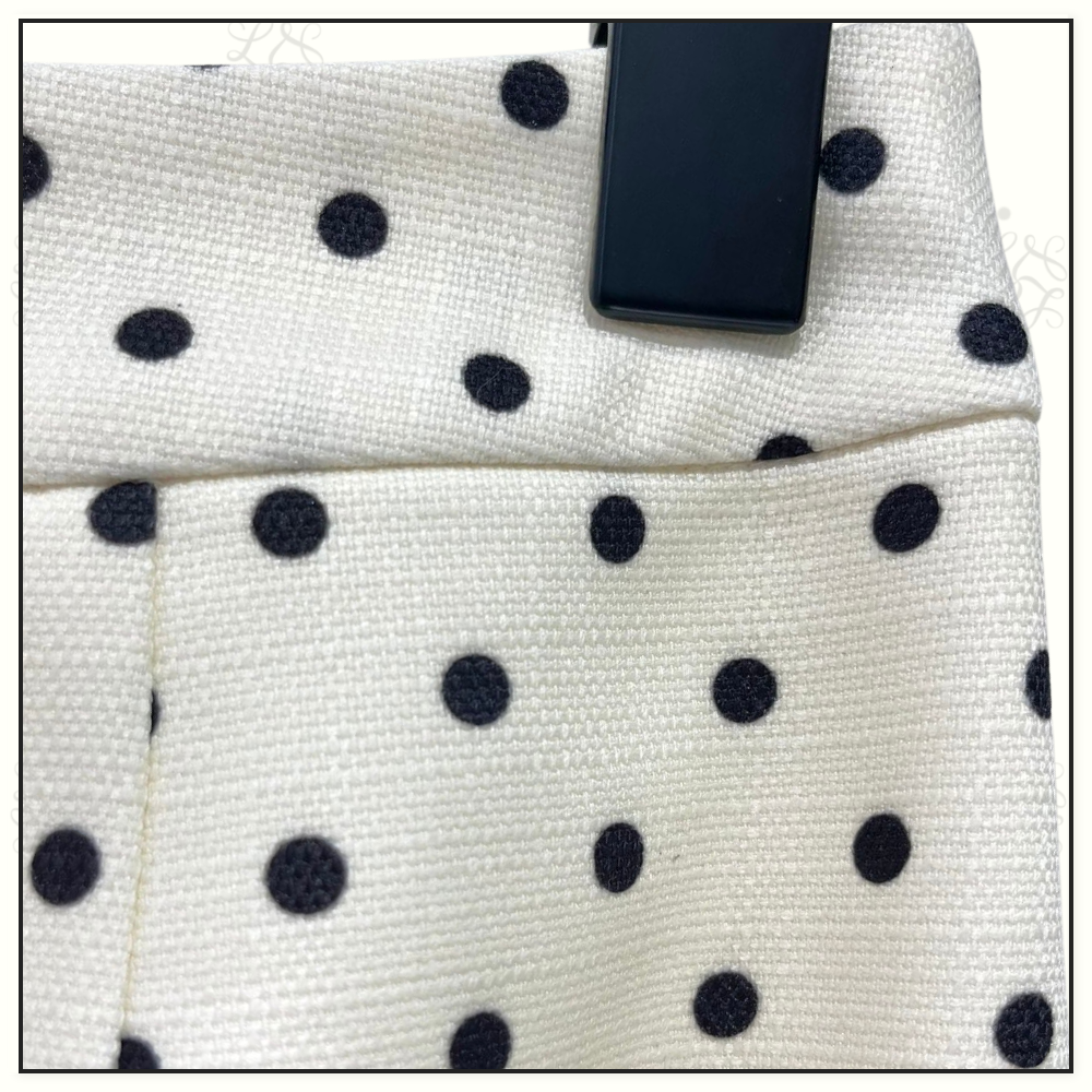 POLKA DOT FRILL WOVEN JACKET & SKIRT