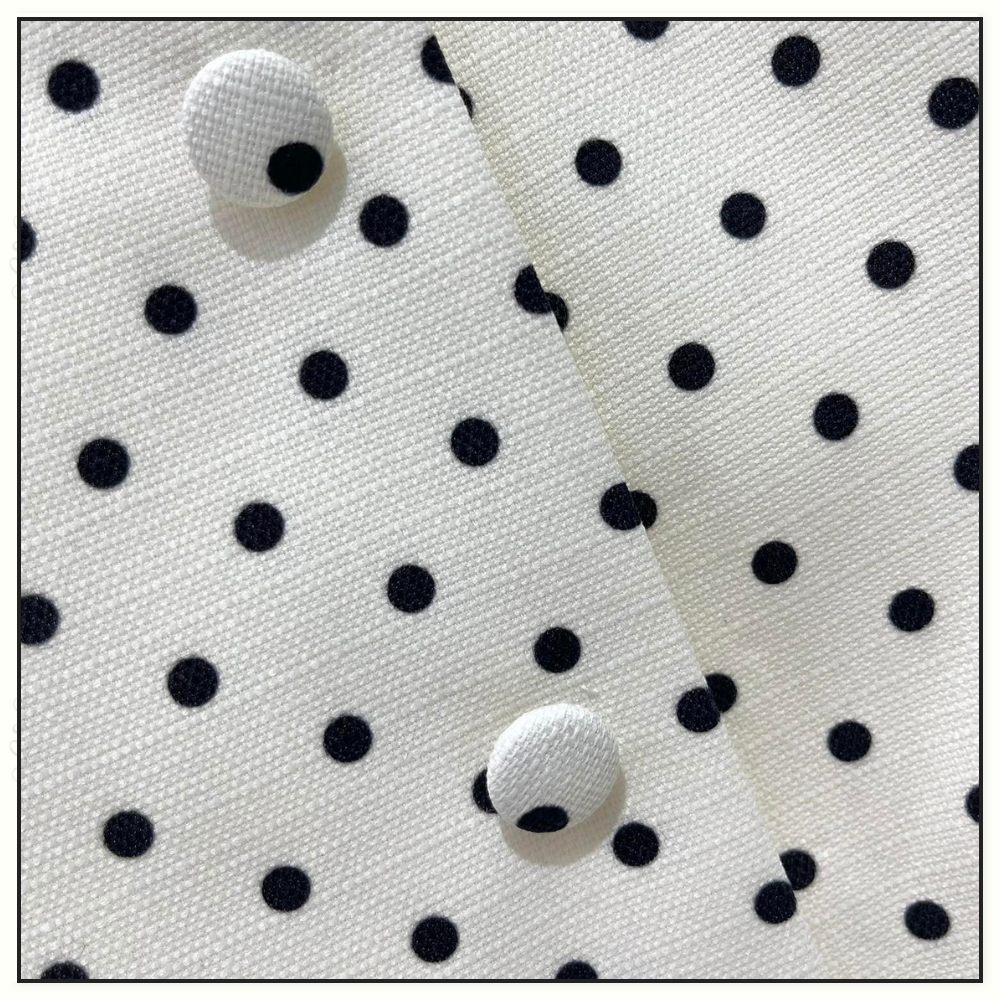 POLKA DOT FRILL WOVEN JACKET & SKIRT