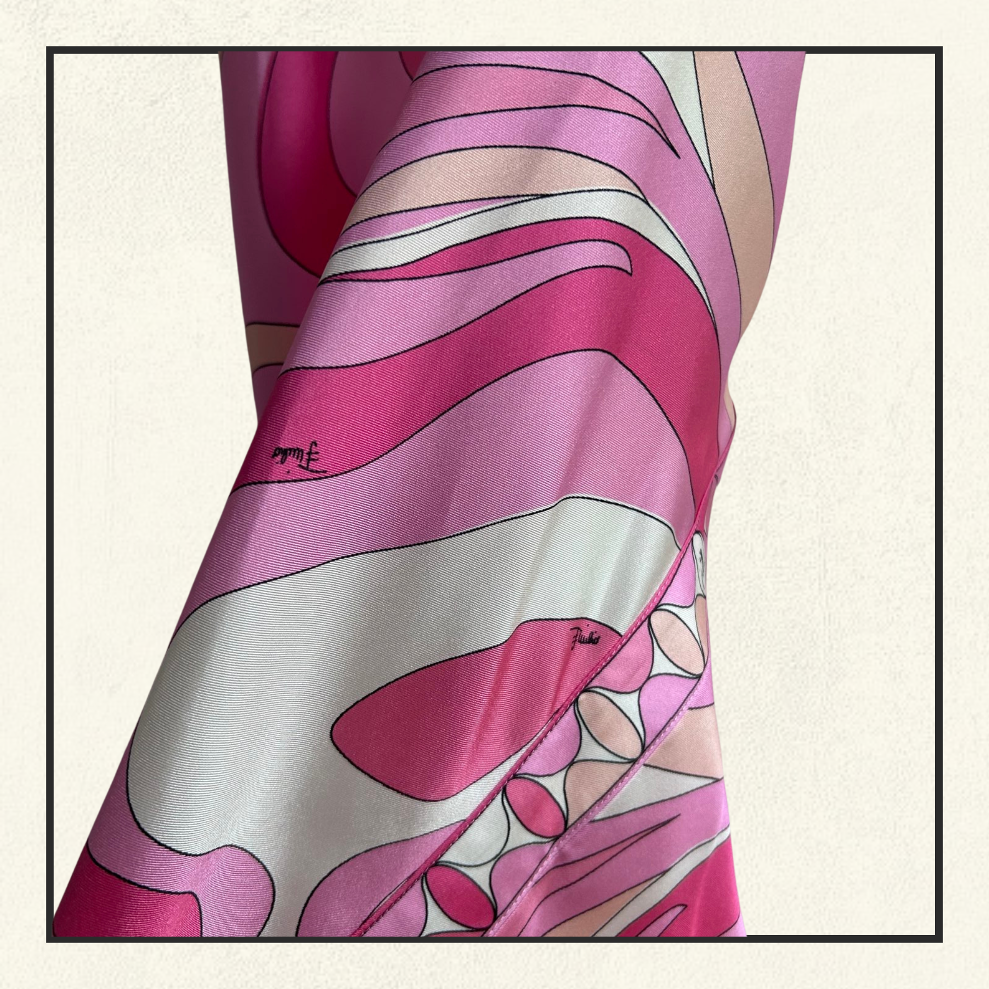 HALTERNECK SILK SATIN MIDI DRESS