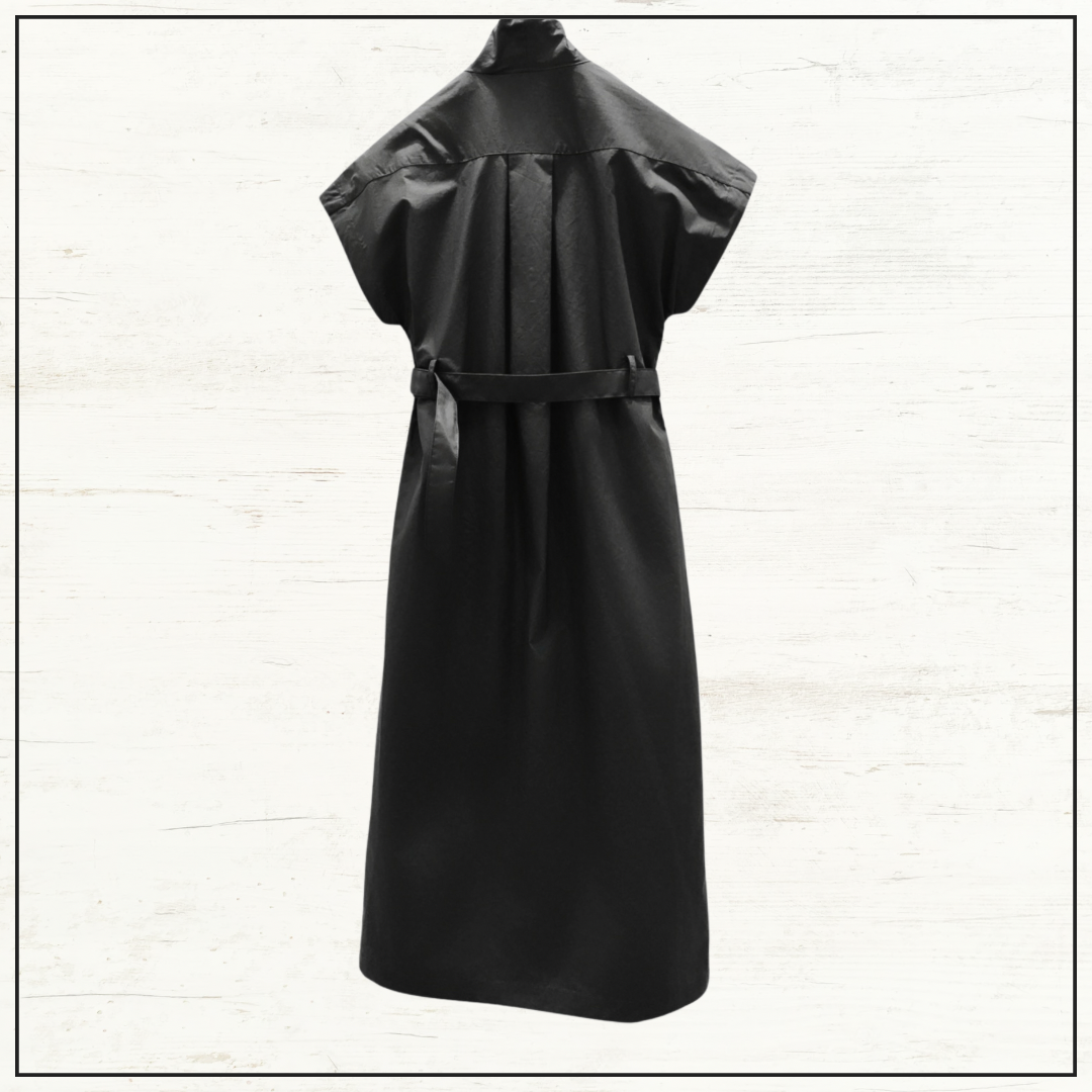 MID LENGTH BELTED MIDI DRESS