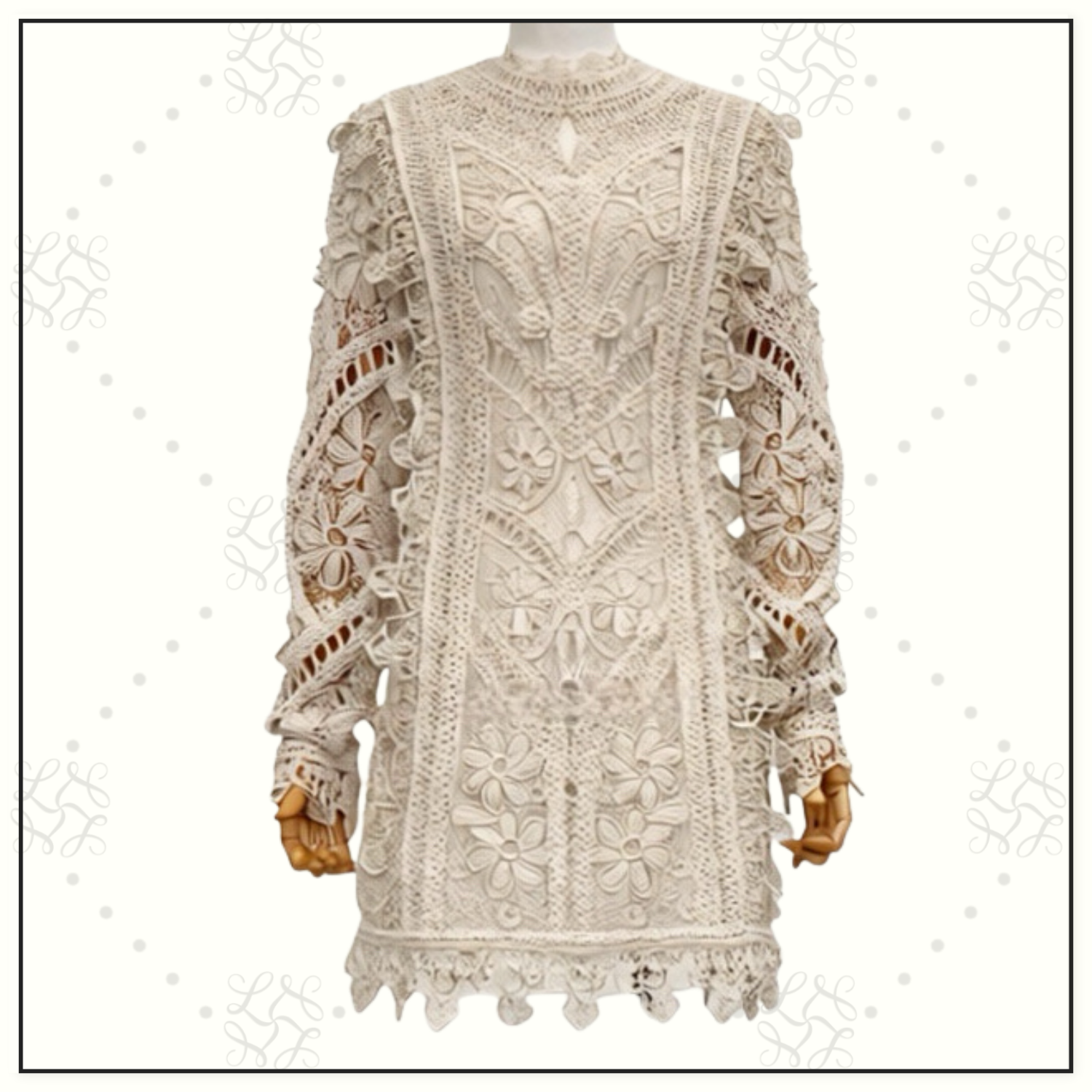 ILLUMINATE CORNELLI CROCHET MINI DRESS