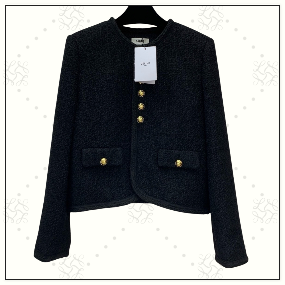 CHASSEUR JACKET IN BOUCLÉ TWEED