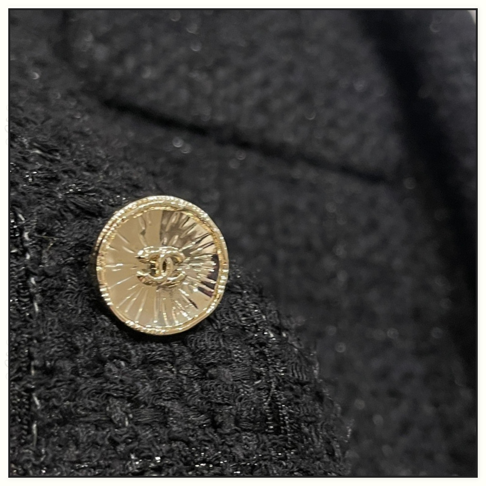 TWEED HOODED DOWN JACKET