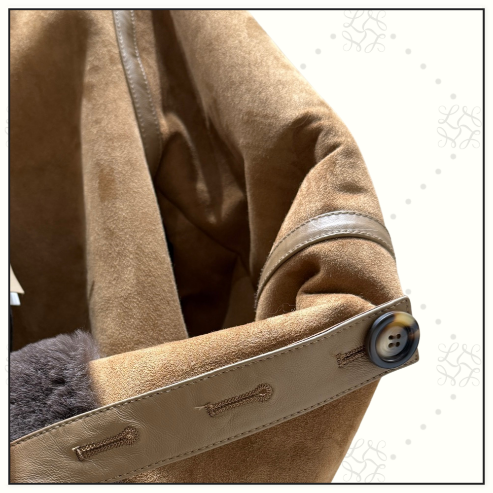 SUEDE SHEARLING JACKET